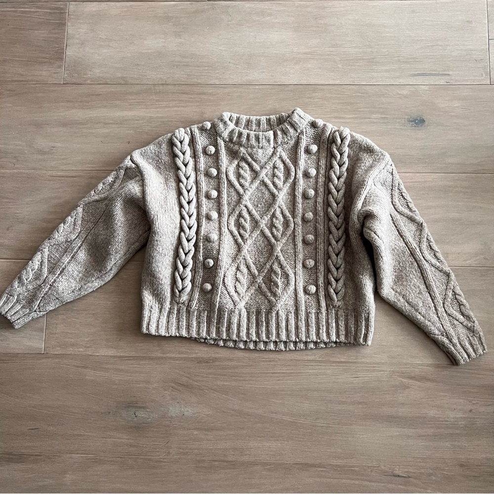Tan Chunky Knit Sweater